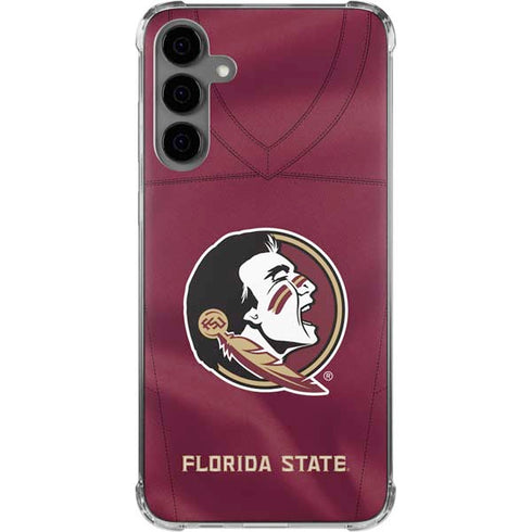 Florida State University Red Jersey Galaxy S24 Plus Clear Case